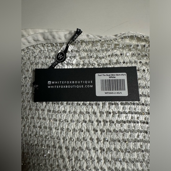 Feel the Beat Mini Skirt White - Picture 13 of 13